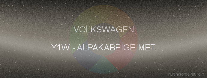 Peinture Volkswagen Y1W Alpakabeige Met.