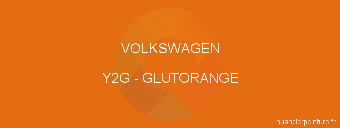 Peinture Volkswagen Y2G Glutorange