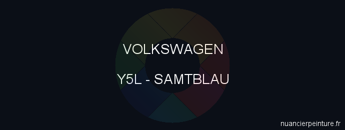 Peinture Volkswagen Y5L Samtblau