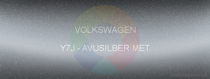 Peinture Volkswagen Y7J Avusilber Met.