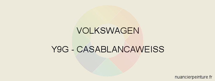 Peinture Volkswagen Y9G Casablancaweiss