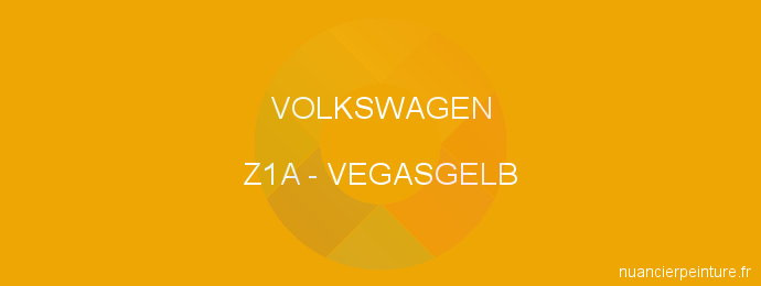Peinture Volkswagen Z1A Vegasgelb