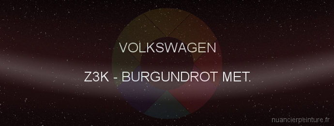 Peinture Volkswagen Z3K Burgundrot Met.
