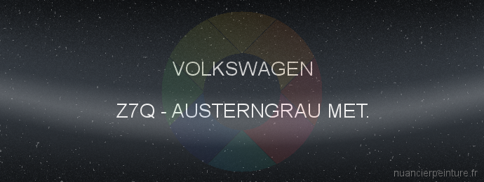 Peinture Volkswagen Z7Q Austerngrau Met.