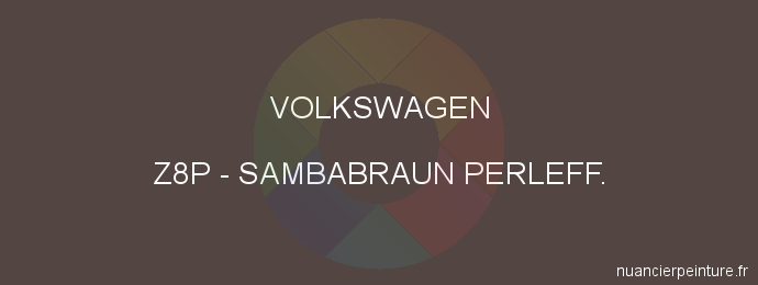 Peinture Volkswagen Z8P Sambabraun Perleff.