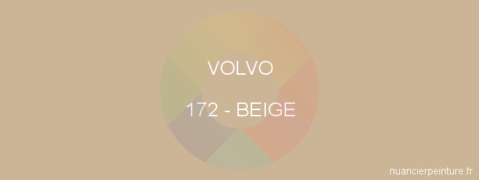 Peinture Volvo 172 Beige