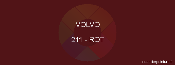 Peinture Volvo 211 Rot