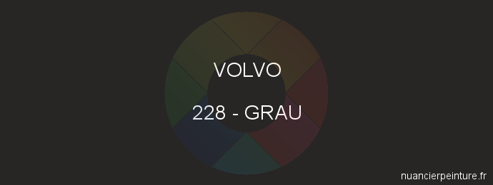 Peinture Volvo 228 Grau