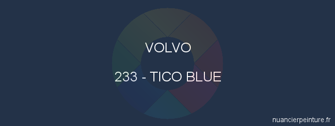 Peinture Volvo 233 Tico Blue