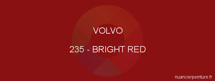 Peinture Volvo 235 Bright Red