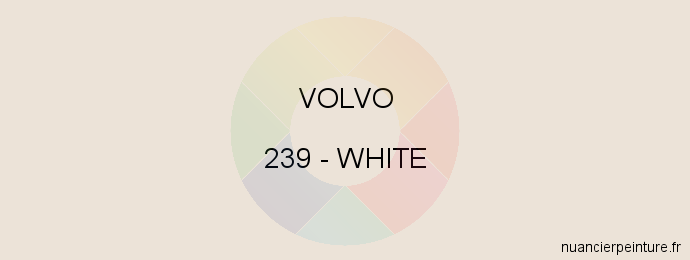 Peinture Volvo 239 White