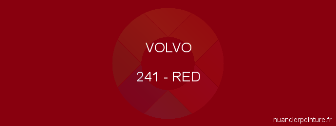 Peinture Volvo 241 Red