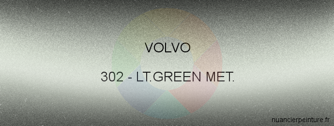 Peinture Volvo 302 Lt.green Met.