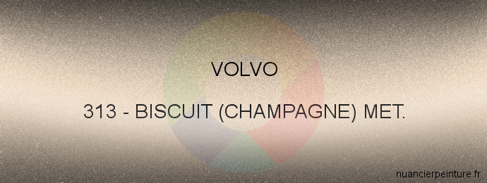 Peinture Volvo 313 Biscuit (champagne) Met.