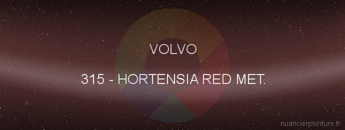 Peinture Volvo 315 Hortensia Red Met.