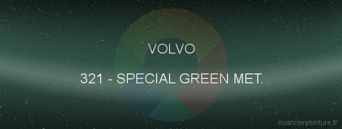 Peinture Volvo 321 Special Green Met.