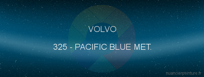 Peinture Volvo 325 Pacific Blue Met.