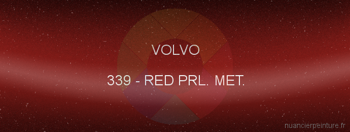 Peinture Volvo 339 Red Prl. Met.