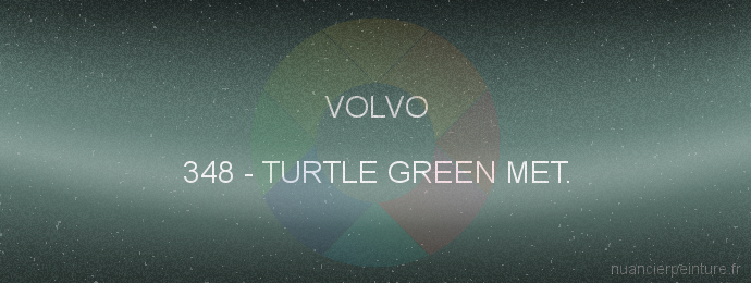 Peinture Volvo 348 Turtle Green Met.