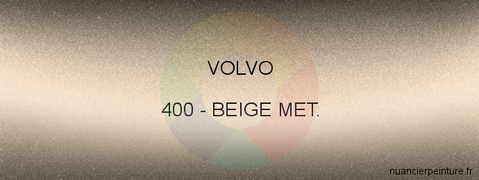 Peinture Volvo 400 Beige Met.