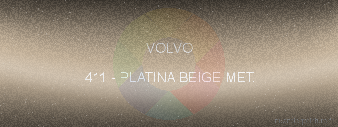 Peinture Volvo 411 Platina Beige Met.