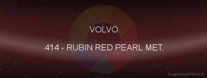 Peinture Volvo 414 Rubin Red Pearl Met.