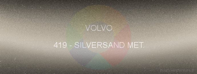 Peinture Volvo 419 Silversand Met.