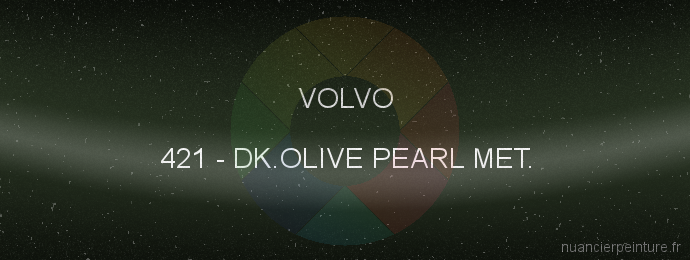 Peinture Volvo 421 Dk.olive Pearl Met.