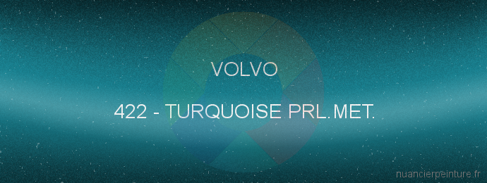 Peinture Volvo 422 Turquoise Prl.met.