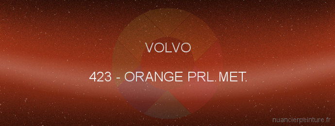 Peinture Volvo 423 Orange Prl.met.