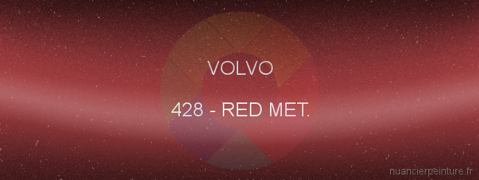 Peinture Volvo 428 Red Met.