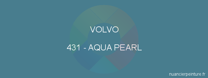 Peinture Volvo 431 Aqua Pearl