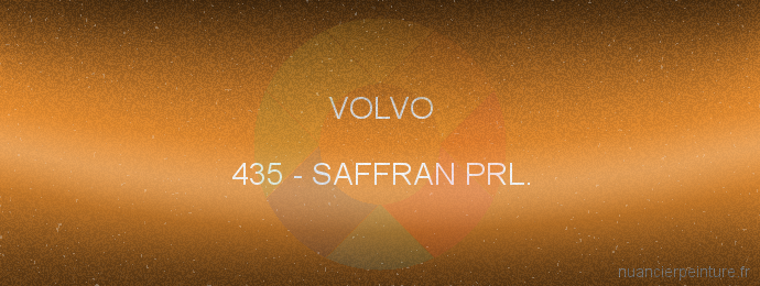 Peinture Volvo 435 Saffran Prl.