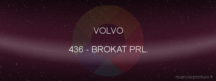 Peinture Volvo 436 Brokat Prl.