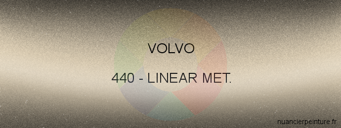 Peinture Volvo 440 Linear Met.