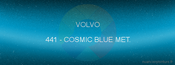 Peinture Volvo 441 Cosmic Blue Met.