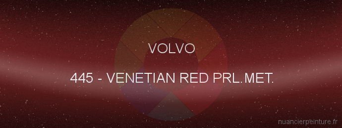 Peinture Volvo 445 Venetian Red Prl.met.