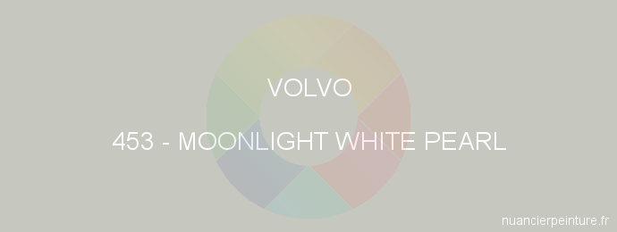 Peinture Volvo 453 Moonlight White Pearl