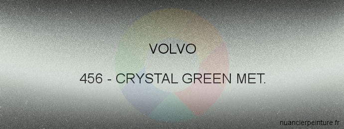 Peinture Volvo 456 Crystal Green Met.