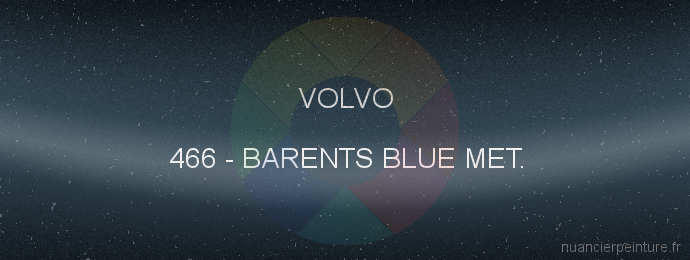 Peinture Volvo 466 Barents Blue Met.