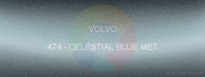 Peinture Volvo 474 Celestial Blue Met.