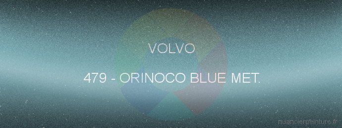 Peinture Volvo 479 Orinoco Blue Met.