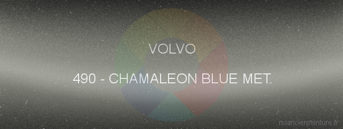 Peinture Volvo 490 Chamaleon Blue Met.