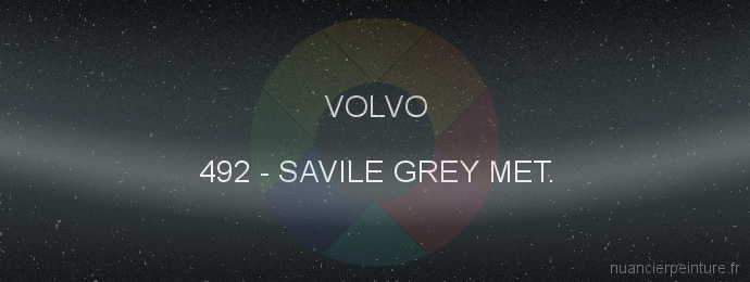 Peinture Volvo 492 Savile Grey Met.