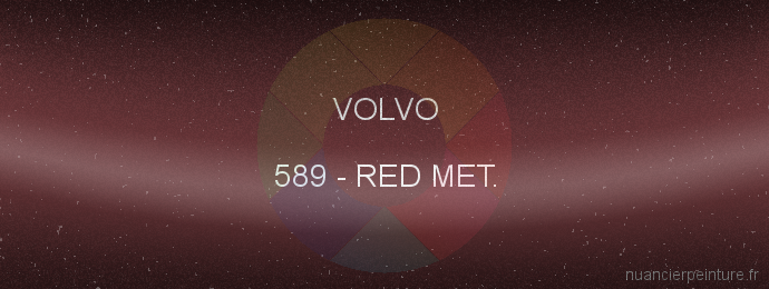 Peinture Volvo 589 Red Met.