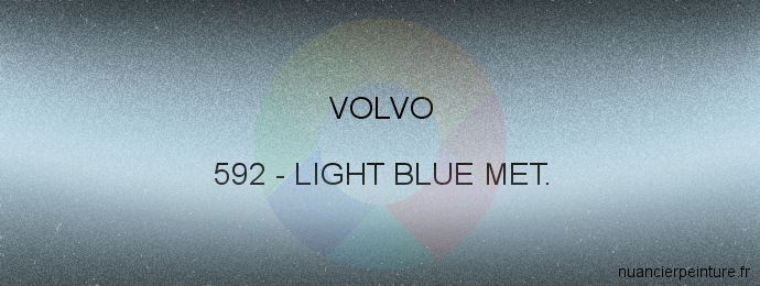 Peinture Volvo 592 Light Blue Met.