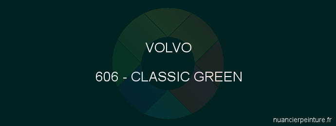 Peinture Volvo 606 Classic Green