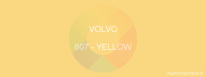 Peinture Volvo 607 Yellow