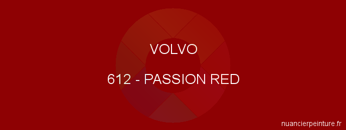 Peinture Volvo 612 Passion Red