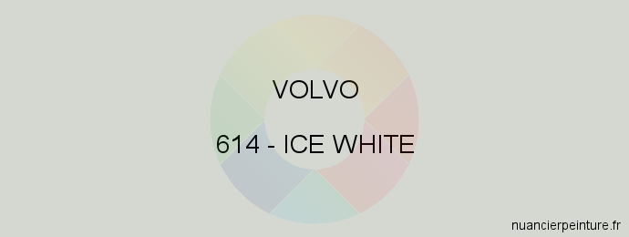 Peinture Volvo 614 Ice White